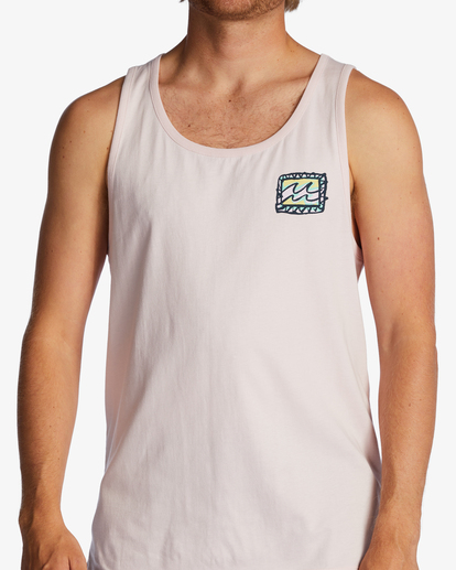 5 Crayon Wave - Tank-Top für Männer Rosa ABYZT01727 Billabong