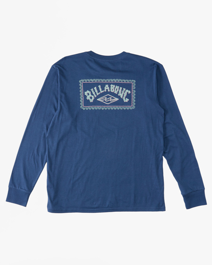 4 A/DIV Arch - Biologisch T-shirt met lange mouw voor Heren Blue ABYZT01733 Billabong