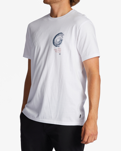 5 Tidal Research - T-shirt orgânica para Homem Branco ABYZT01746 Billabong