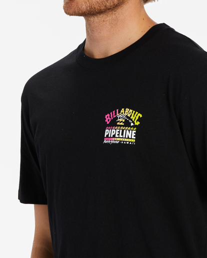 3 Pro Pipeline Poster Short Sleeve T-Shirt Black ABYZT01905 Billabong