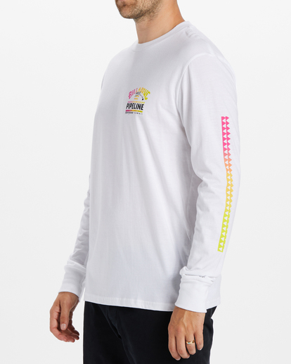 1 Pro Pipeline Poster Long Sleeve T-Shirt White ABYZT01908 Billabong