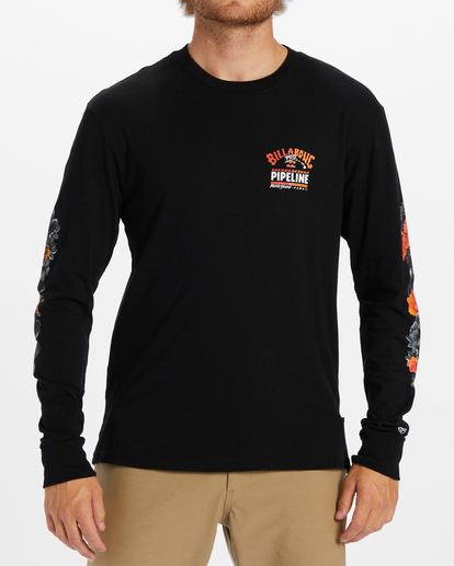 0 Pro Pipeline Floral Long Sleeve T-Shirt Black ABYZT01909 Billabong