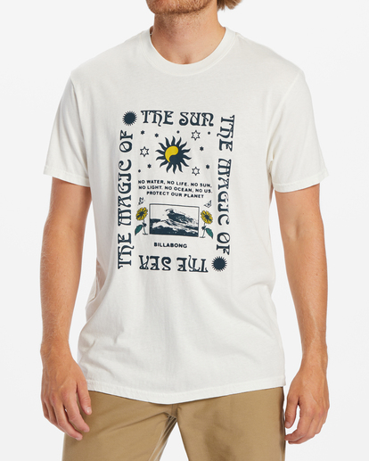 1 Magic Sun Short Sleeve T-Shirt White ABYZT02028 Billabong