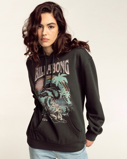 1 Best Of Times - Felpa con cappuccio da Donna Black C3HO03BIP2 Billabong