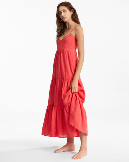 3 Dance Away - Robe longue pour Femme Rouge D3DR22BIS2 Billabong