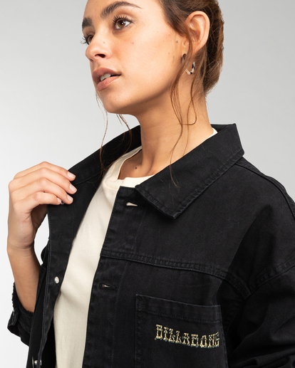 4 Sunny Skies - Veste trucker pour Femme Noir EBJJK00111 Billabong