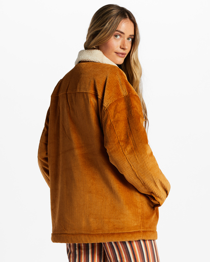 3 Cold Day - Trucker Jacket for Women Brown EBJJK00112 Billabong