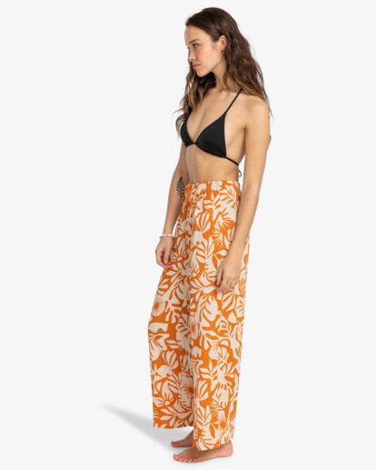 2 Beach Spirit - Wide Leg Trousers for Women Orange EBJNP00115 Billabong