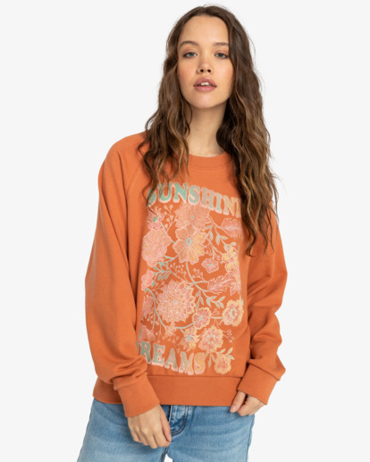 0 Here We Go - Sudadera para Mujer Rojo EBJSF00111 Billabong