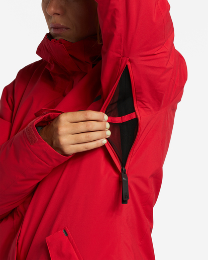 6 A/Div Eclipse 15K Insulated Snow Jacket Red EBJTJ00116 Billabong