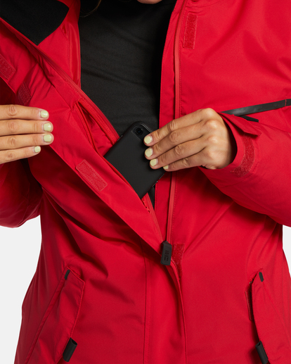 7 A/Div Eclipse 15K Insulated Snow Jacket Red EBJTJ00116 Billabong