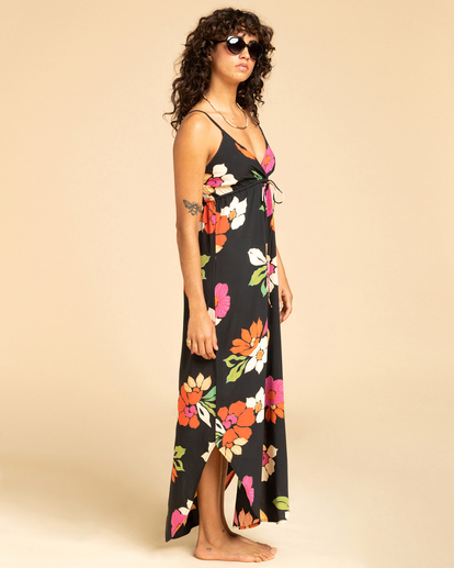 1 Like Minded - Vestido maxi para Mulher Preto EBJWD00128 Billabong