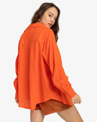 3 Swell - Strandjurk in Shirt-stijl voor Dames Orange EBJWT00113 Billabong