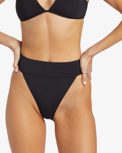 3 Sol Searcher Aruba - Bikiniunterteil mit mittelhoher Taille für Frauen Schwarz EBJX400120 Billabong