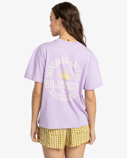 2 Ride The Waves - T-Shirt voor Dames Purple EBJZT00261 Billabong