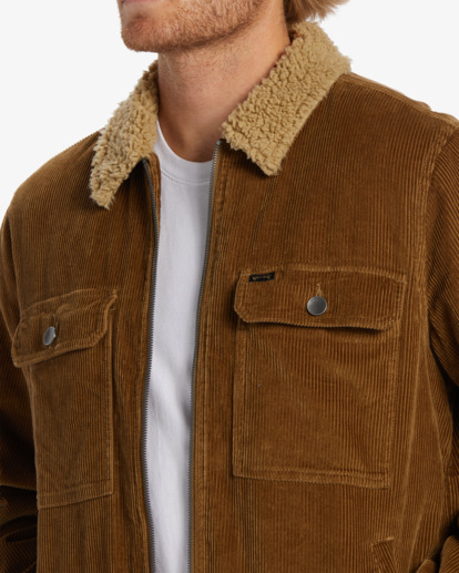 5 Barlow Cord - Met Sherpa Gevoerd Jack voor Heren Brown EBYJK00113 Billabong