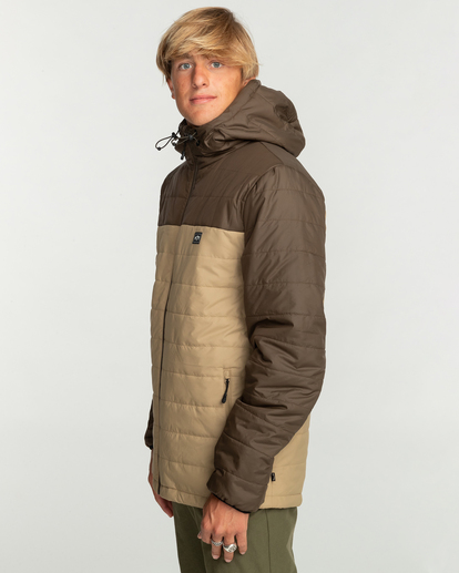 3 Surf Check - Puffer Jacket for Men Brown EBYJK00115 Billabong