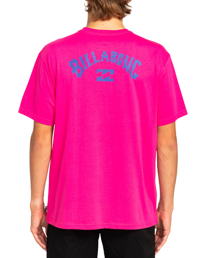 1 Arch Wave - T-Shirt for Men Pink EBYZT00101 Billabong