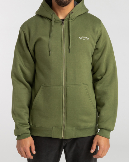 0 Arch - Zip Up Hoodie for Men Green F1FL20BIF2 Billabong