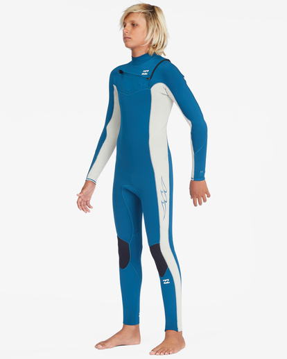 0 4/3mm Absolute 2022 - Chest Zip Wetsuit for Boys 8 - 14 Green F44B34BIF2 Billabong