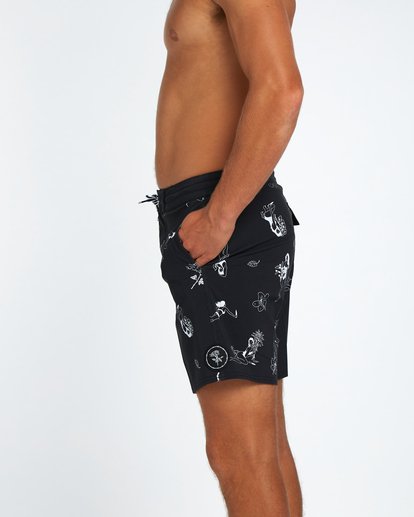 4 Sean Morris Lo Tides 17" Boardshort Black H1BS24BIP8 Billabong