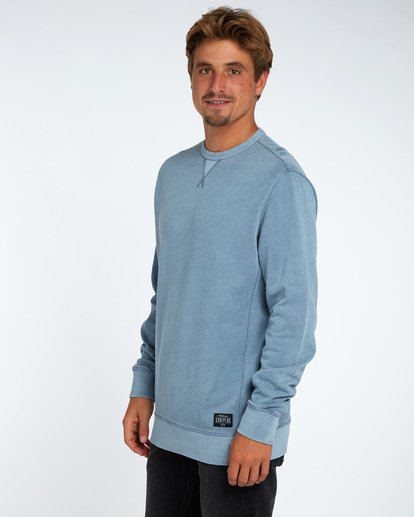 2 Wave Washed Crew Fleece Blue H1FL03BIP8 Billabong