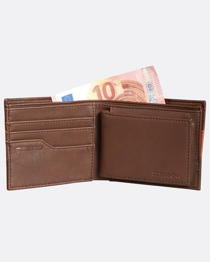 3 Tribong Big Bill Wallet Brown H5WM07BIP8 Billabong