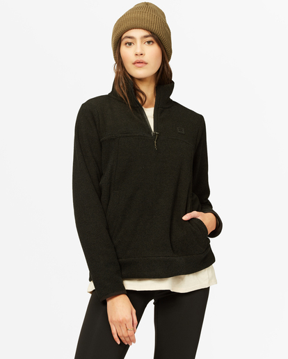 0 A/Div Boundary Mock Half-Zip Pullover Black J6703BBO Billabong