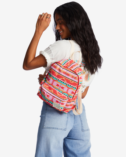 0 Mini Mama Canvas Backpack Red JABGQBMI Billabong
