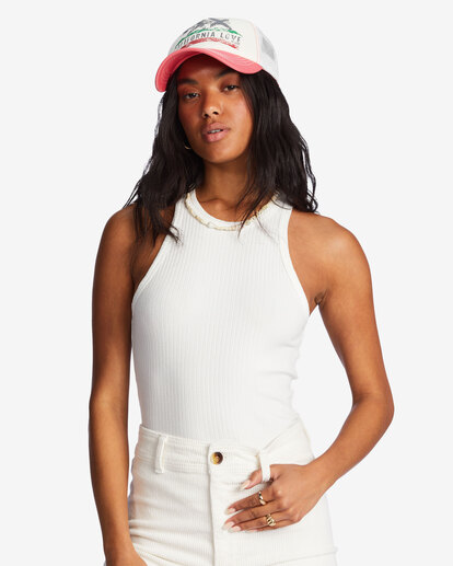0 Pitstop Trucker Hat Pink JAHT7PIT Billabong