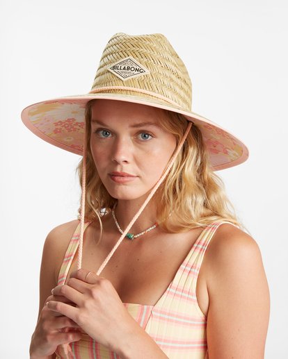3 Tipton Straw Lifeguard Hat Pink JAHWNBTI Billabong
