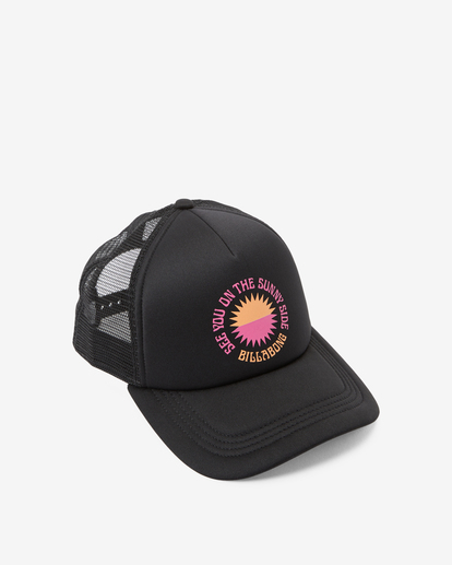 4 Across Waves - Boné Trucker para Mulher Preto JAHWQBAC Billabong