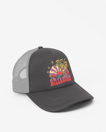 2 Across Waves - Boné Trucker para Mulher Preto JAHWQBAC Billabong