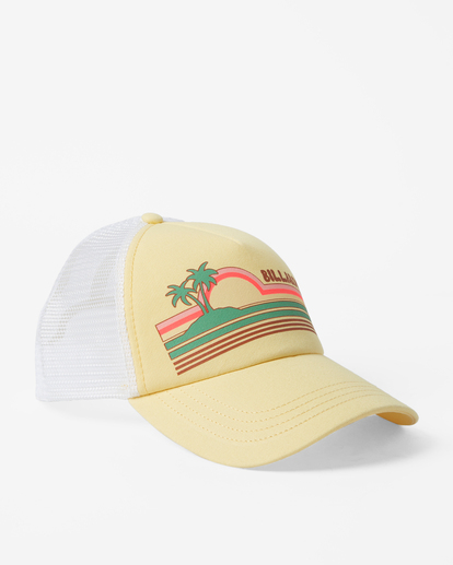 4 Aloha Forever Trucker Hat Yellow JAHWQBAL Billabong