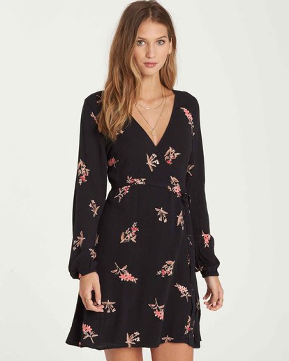 billabong love warrior wrap dress