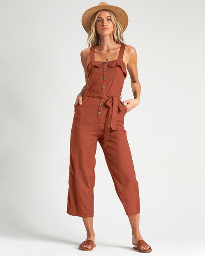 billabong wide leg jumpsuit