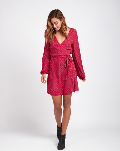 billabong love warrior wrap dress