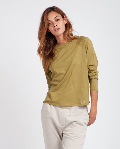 BILLABONG Mens Essential Raglan Long Sleeve T-Shirt Board Shorts