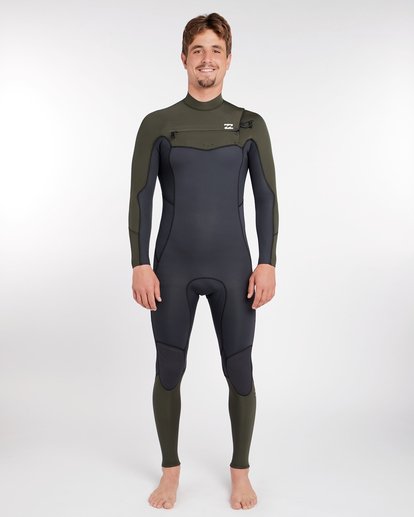 0 3/2 Furnace Absolute Chest Zip Gbs Wetsuit Green L43M09BIF8 Billabong