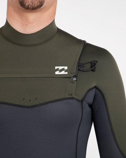 4 3/2 Furnace Absolute Chest Zip Gbs Wetsuit Green L43M09BIF8 Billabong