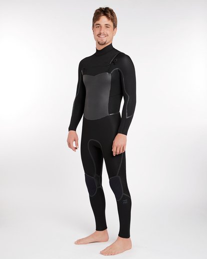 1 4/3 Furnace Absolute X Chest Zip Fullsuit Wetsuit Black L44M07BIF8 Billabong