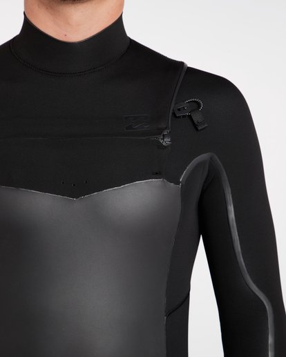 4 4/3 Furnace Absolute X Chest Zip Fullsuit Wetsuit Black L44M07BIF8 Billabong