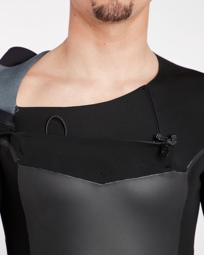 8 4/3 Furnace Absolute X Chest Zip Fullsuit Wetsuit Black L44M07BIF8 Billabong