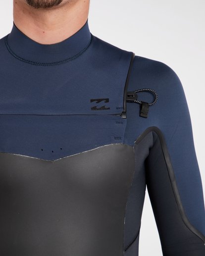 4 4/3 Furnace Absolute X Chest Zip Fullsuit Wetsuit Gray L44M07BIF8 Billabong