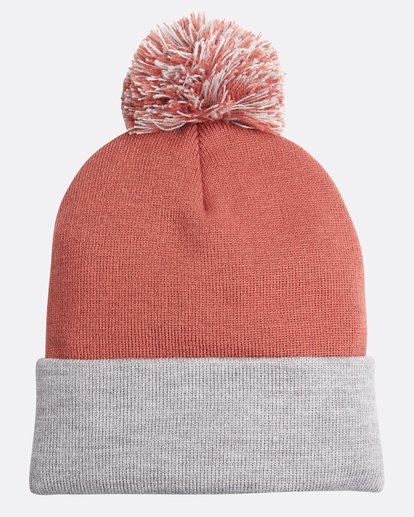 2 Disaster Pompom Beanie Gray L5BN08BIF8 Billabong