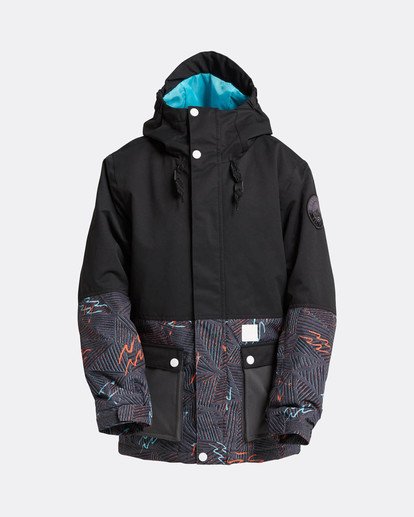 0 Boys Fifty 50 Snow Jacket Schwarz L6JB02BIF8 Billabong