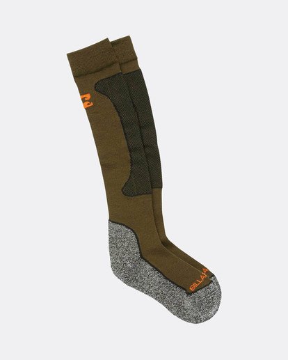 1 Compass Premium Merino Snow Socks Brown L6SO03BIF8 Billabong