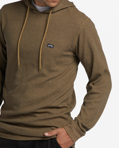 3 Keystone Pullover Thermal Hoodie Brown M9013BKE Billabong