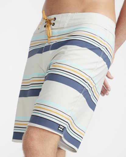 1 Sundays Stripe Pro 19" Boardshorts Gray N1BS08BIP9 Billabong