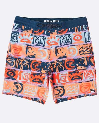0 Sundays Lo Tides 18" Boardshorts Orange N1BS21BIP9 Billabong
